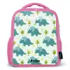 Dinos - Patroon - Natuur Kinderrugzak - Roze middel -3d