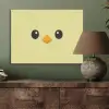 Kuiken - Vrolijk - Geel - Minimalistisch PET vilt klein -sfeer2