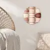 Macarons - Beige - Bruin Wandcirkel plexiglas klein -sfeer5