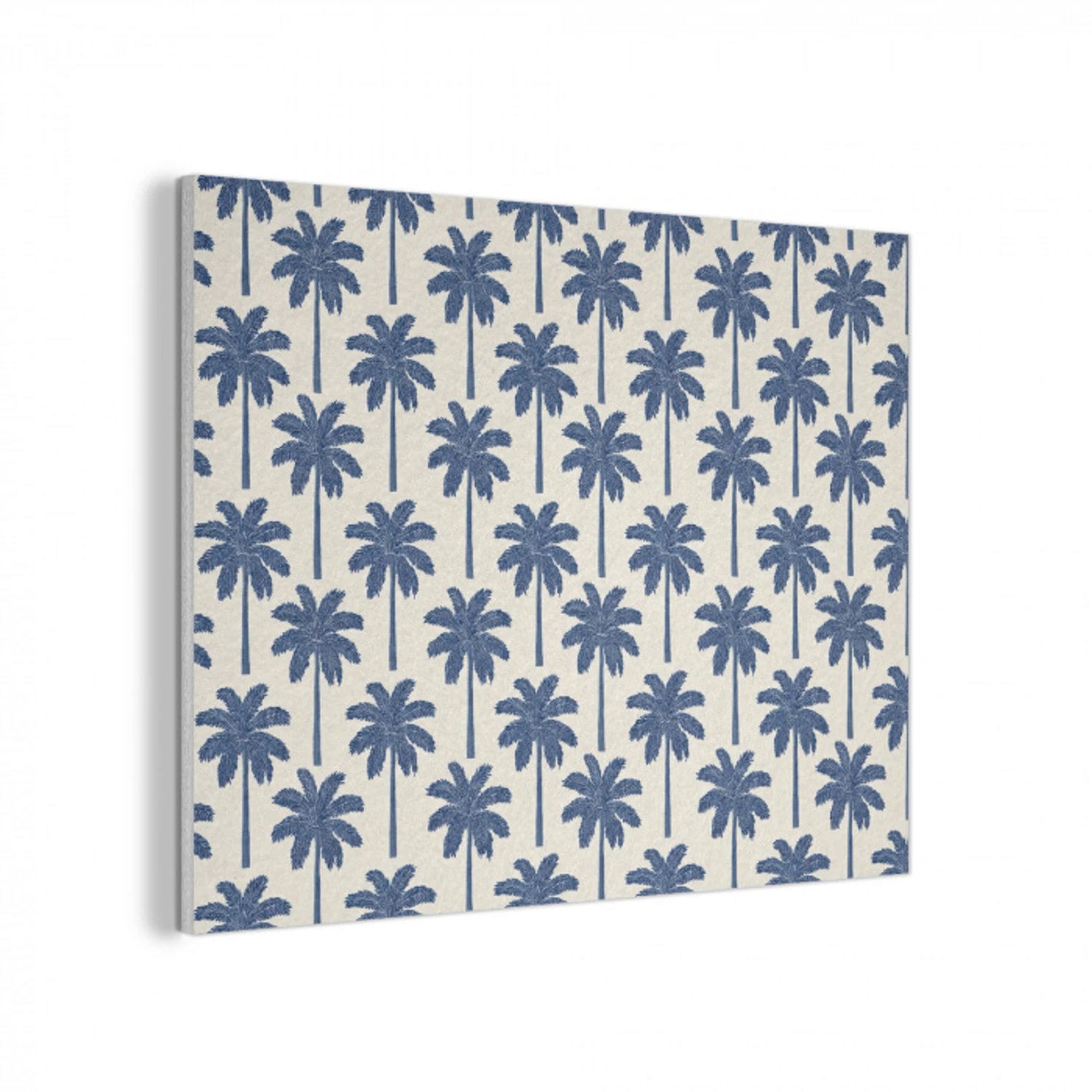 Symmetrisch - Palm - Blauw PET vilt klein 837 -3d