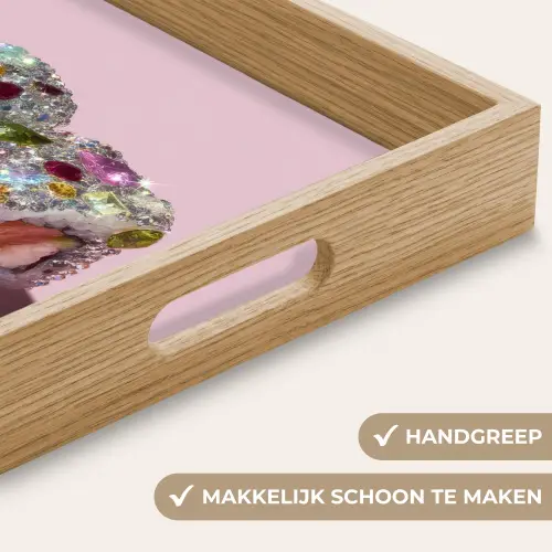 Sushi - Rolletjes - Steentjes - Kleurrijk Dienblad Rechthoek middel -USP_HandgreepNL