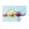 Macarons - Kleurrijk - Pastel Muursticker klein -3d