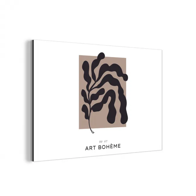 Planten - Abstract - Boho aluminium wit klein -3d