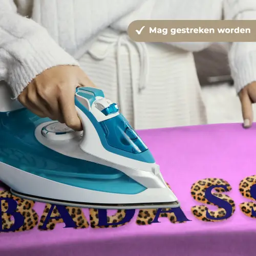 Felroze - Badass - Panterprint - Schaduw Wandkleed katoen klein -sfeer9