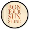 Oranje - Quote - Sun Fotolijst rond zonder passe partout klein -3d