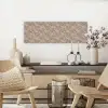 Oosters - Bloemen - Beige - Grijs canvas 2cm klein 828 -sfeer6