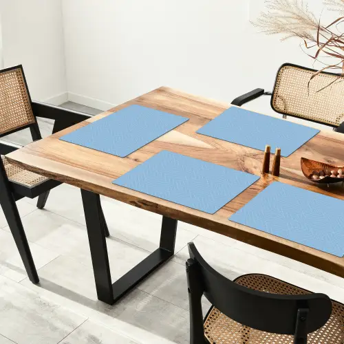 Blauw - Wit - Lijnen - Patroon Placemat vinyl groot 368 -zzsfeer4_Kitchenyeah-website