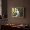 Arend - Hout - Wit - Planten Light Box met batterij (Wandlamp) middel -sfeer1
