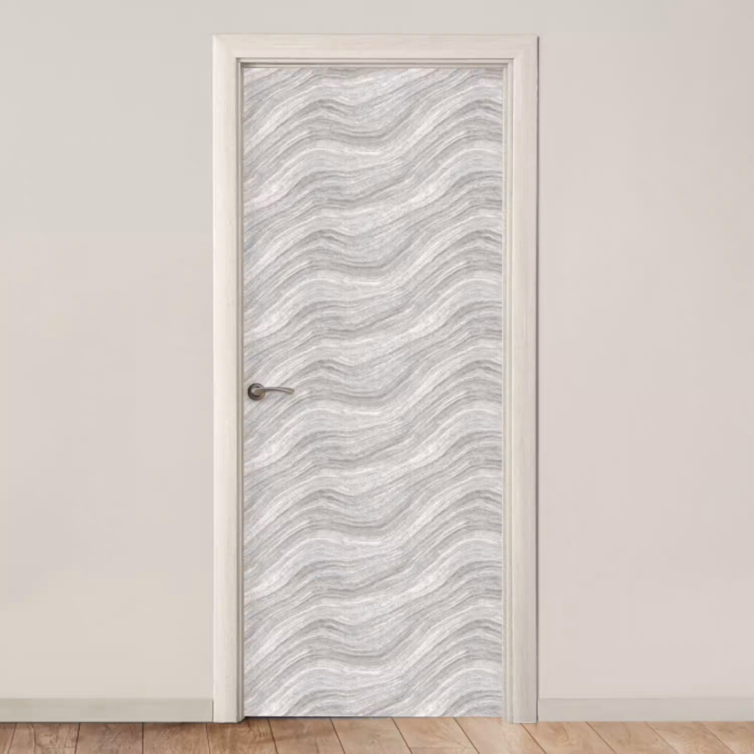 Patroon - Helder - Wit - Grijs deurposter klein 289 -3d_beige