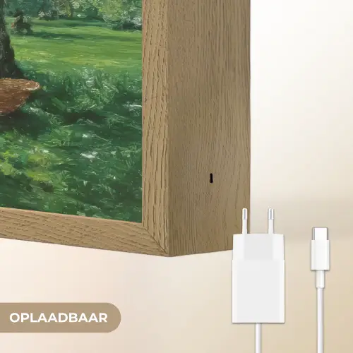 Vrouw - Boom - Boek - Mandje Light Box met batterij (Wandlamp) middel -USP_websiteoplaadbaarNL