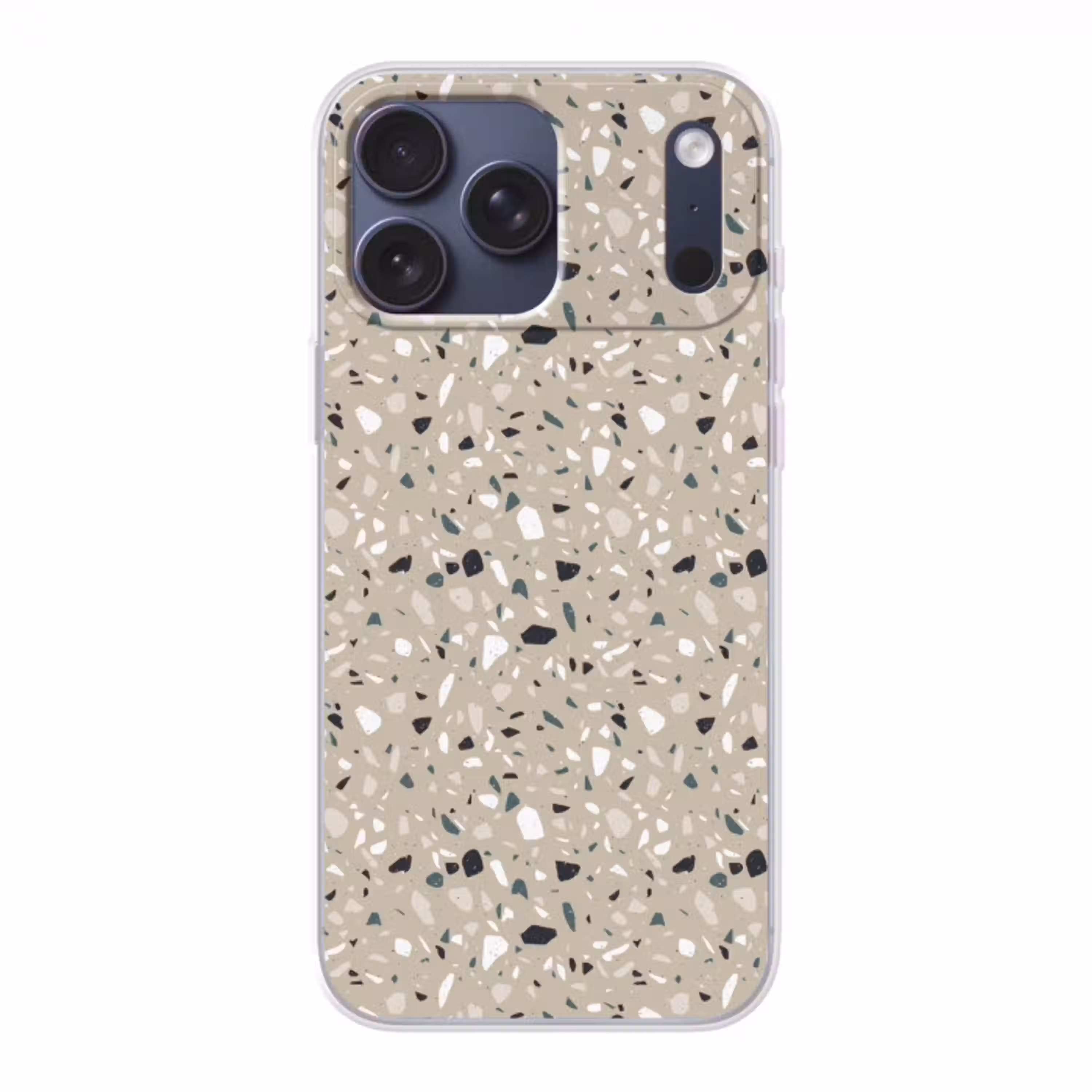 Terrazzo - Patroon - Groen Telefoonhoesje iPhone 17 Pro Max klein 879 -3d