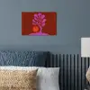 Boom - Paars - Cirkel - Vloeiend poster papier klein -sfeer2