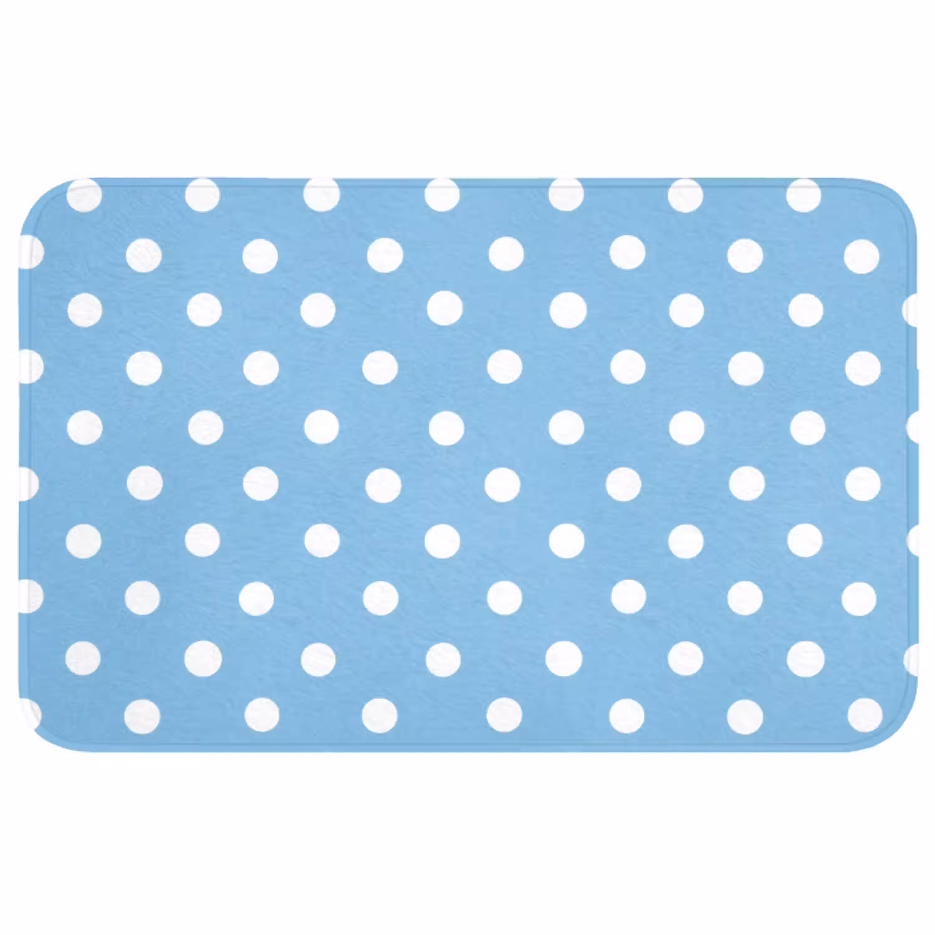 Polka - Dots - Blauw Badmat middel 997 -3d