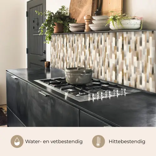 Abstract - Patroon - Kwaststreken keuken achterwand 2 middel 871 -usp_NL