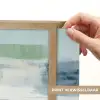 Verf - Moderne kunst - Abstract - Grijs Light Box met batterij (Wandlamp) middel -USP_websiteprintNL