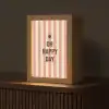 Quote - Zomer - Strepen Light Box met kabel (Tafellamp) klein -z3d_website