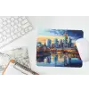 Zonsondergang Frankfurt - Stad - Skyline - Water muismat rubber klein -witbureau