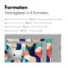 Abstract - Blauw - Roze Muismat XXL klein -sfeer5