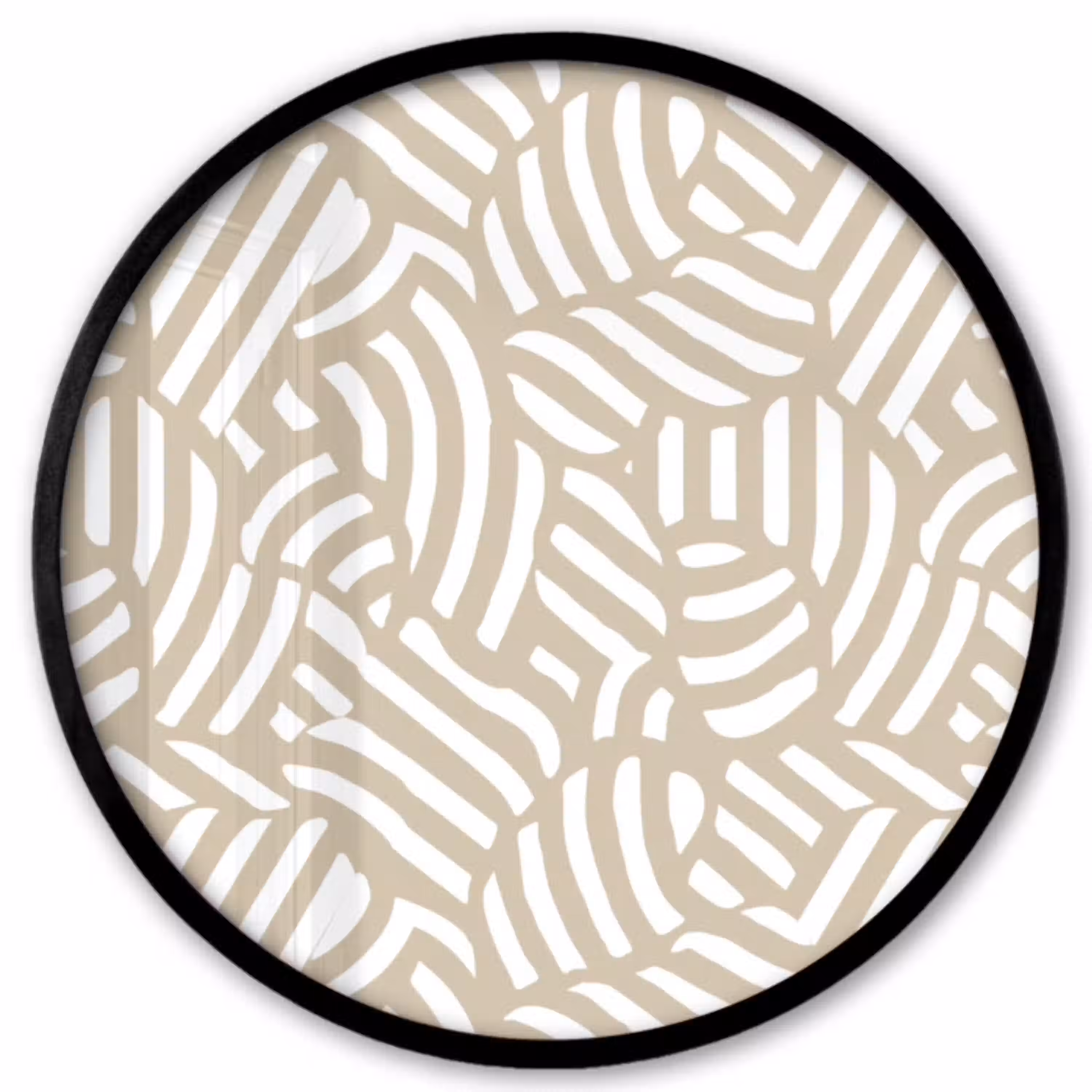 Abstract - Modern - Beige Fotolijst rond zonder passe partout klein 856 -3d