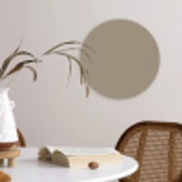 Interieur - Kleuren - Beige Wandcirkel kunststof plaat 5mm dik klein 188 -sfeer4