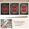 Love - Spiegeling - Rood Light Box met kabel (Tafellamp) klein -USP_dimbaarNL