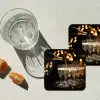 Lichtjes - Champagne - Dienblad - Glazen onderzetter kurk middel -sfeer4