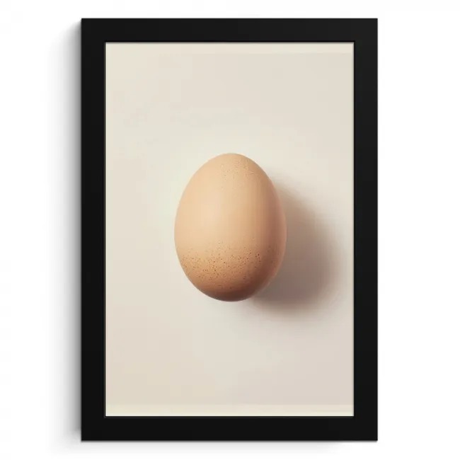 Ei - Beige - Ovaal - Egaal KitchenYeah - Keuken - Fotolijst klein -3d