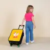 Kip - Rolschaatsen - Geel Kinderkoffer - Zwart klein -sfeer1