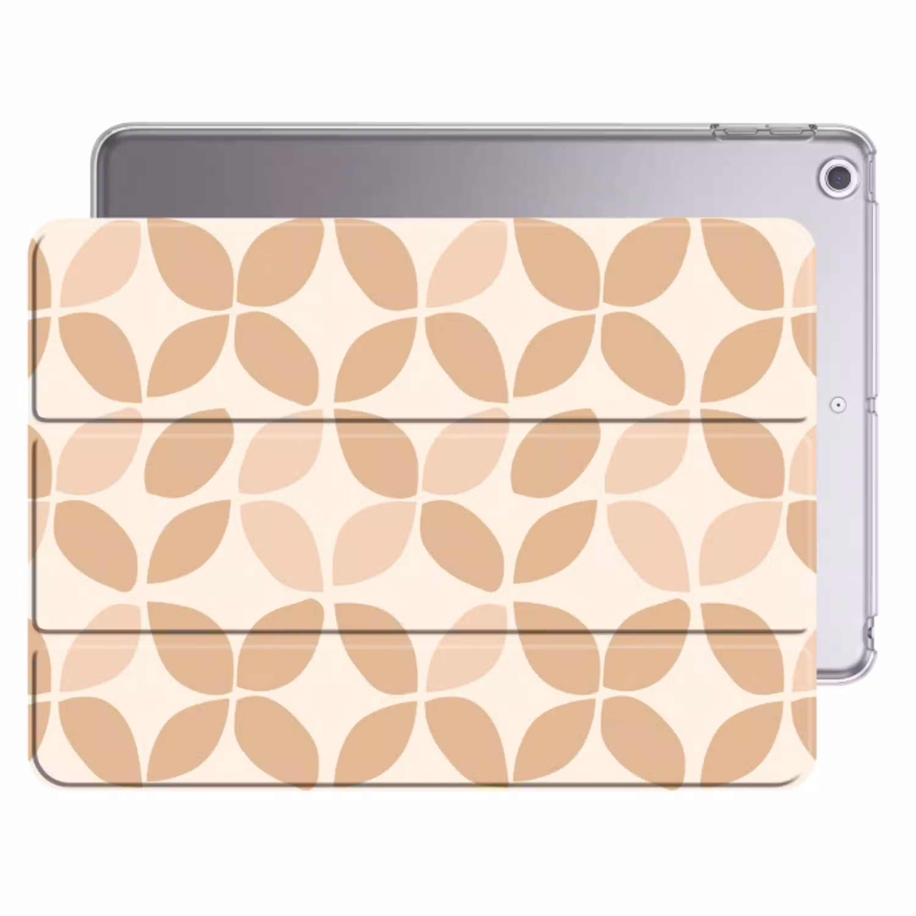 Beige - Bladeren - Minimalistisch - Patroon Apple iPad 2017 middel 1172 -threedimensional_3d_global