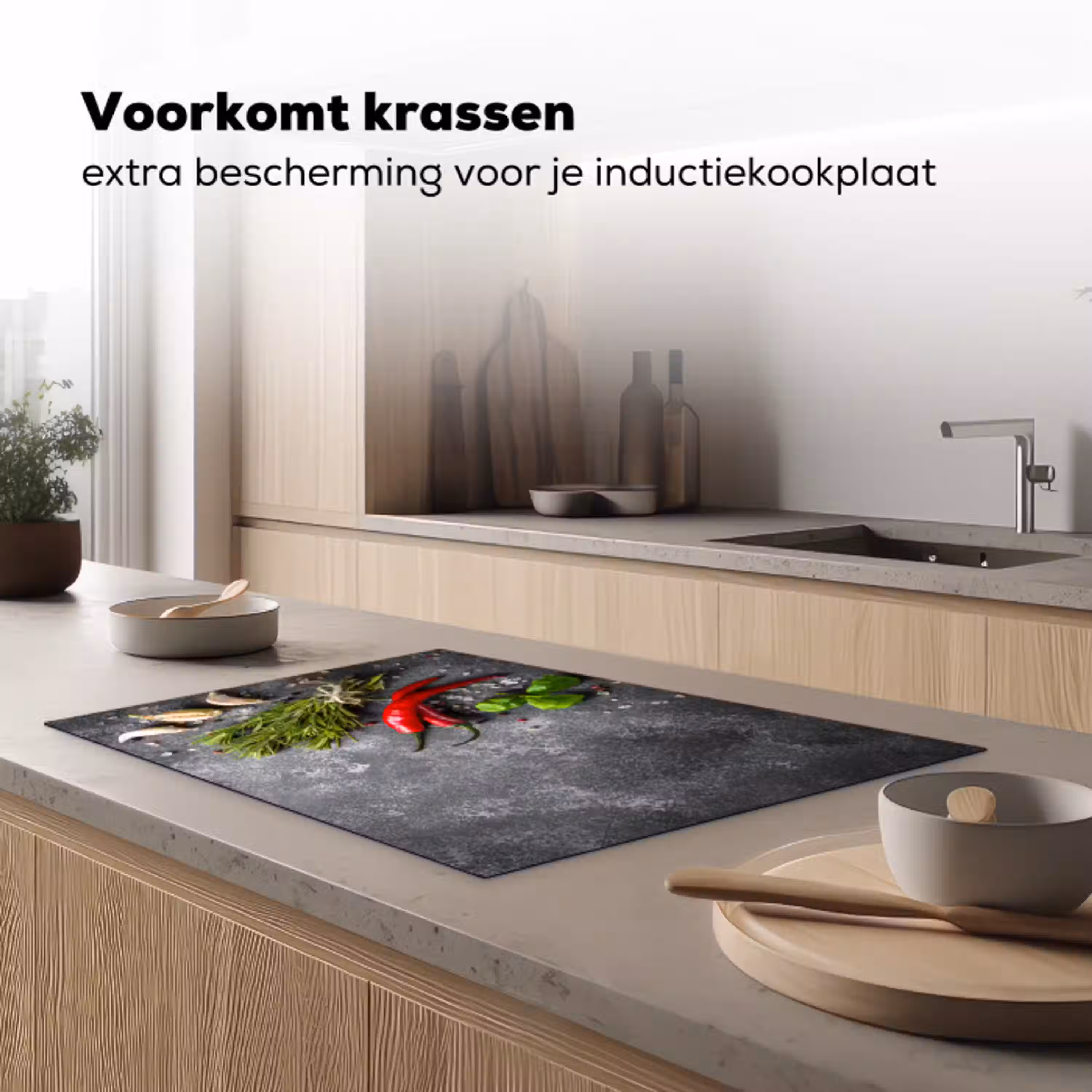 Contrast in Smaak en Textuur Inductie beschermer vinyl 3mm klein -sfeer1
