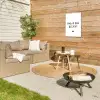 Spreuken - Mag ik dan bij jou - Quotes - Claudia de Breij Tuinposter op houten frame 2 cm dik klein -sfeer2