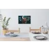 Uil - Mozaïek - Maan - Nacht Muursticker klein -eettafel