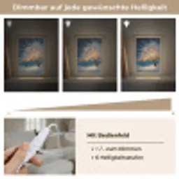 Levensboom - Nacht - Donker - Blauw Light Box met kabel (Tafellamp) klein -USP_dimbaarDE