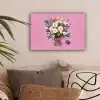 Bloemen - Quote - Kaartje - Kleurrijk canvas 2cm klein -sfeer1