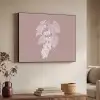 Tros - Druiven - Illustratie - Bladeren Textielframe zwart klein -sfeer3