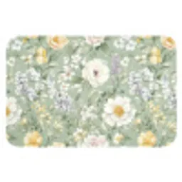 Klassiek - Bloemenpatroon - Kleurrijk Badmat klein 997 -3d