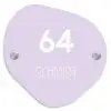 Lila - Modern Naambord Organisch middel -3d