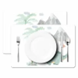Kinderkamer - Dinosaurus - Berg - Jongens - Meisjes - Kind Placemat vinyl groot -zzsfeer2_Kitchenyeah-website