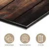 Kerstdecoratie - Houten - Dennenappel - Bruin aluminium wit klein -closeup_NL