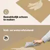 Bananen - Beige - Lijntekening - Minimalistisch Inductie beschemer met haakjes klein -ky-schoon-nl