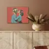 Vrouw - Retro - Discobal - Kus PET vilt klein -sfeer4
