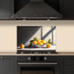 Citroenen - Stilleven - Geel keuken achterwand spatscherm klein -sfeer1