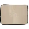 Parallelle lijnen - Lichte textuur - Beige laptophoes neopreen klein -zkaufland3dotto