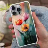 Dromerig - Bloemen - Verfijnde details Hoesje iPhone 16 Pro Max met koord klein -sfeer3