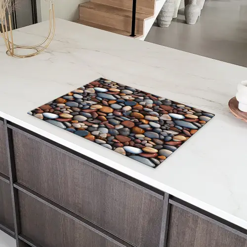 Gepolijst - Kiezel - Warm Inductie beschermer vinyl 3mm klein 276 -sfeer8