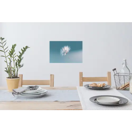 Paardenbloempluisje - Blauw - Lucht Muursticker klein -eettafel