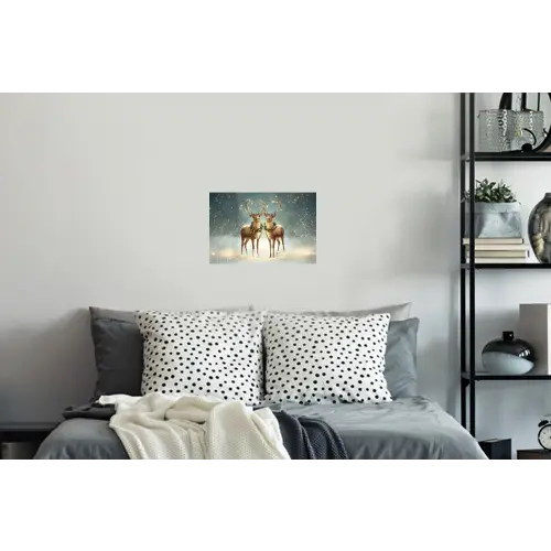 Kerstmagie - Winterwoud - Rendier Muursticker klein -slaapkamer