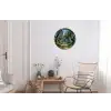 Pad - Bomen - Schaduw - Wandcirkel aluminium klein -woonkamer