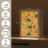 Dinosaurussen - Stekels - Herfstbladeren - Bruin Light Box met kabel klein -USP_NL