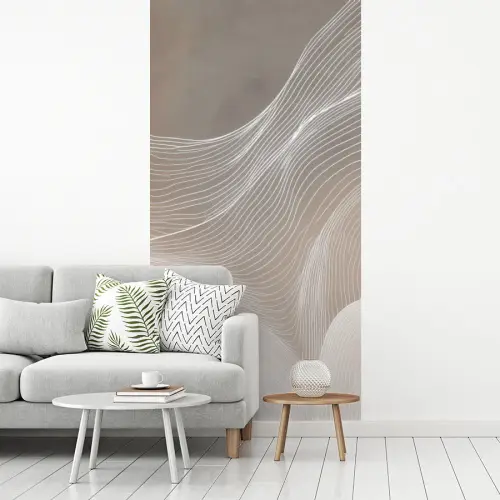 Golvende lijnen - Luchtstromen - Harmonieus fotobehang vinyl groot -woonkamer